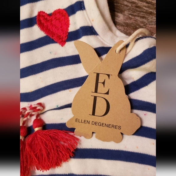 NWT Ellen Degeneres red white and blue baby outfit - Picture 8 of 8